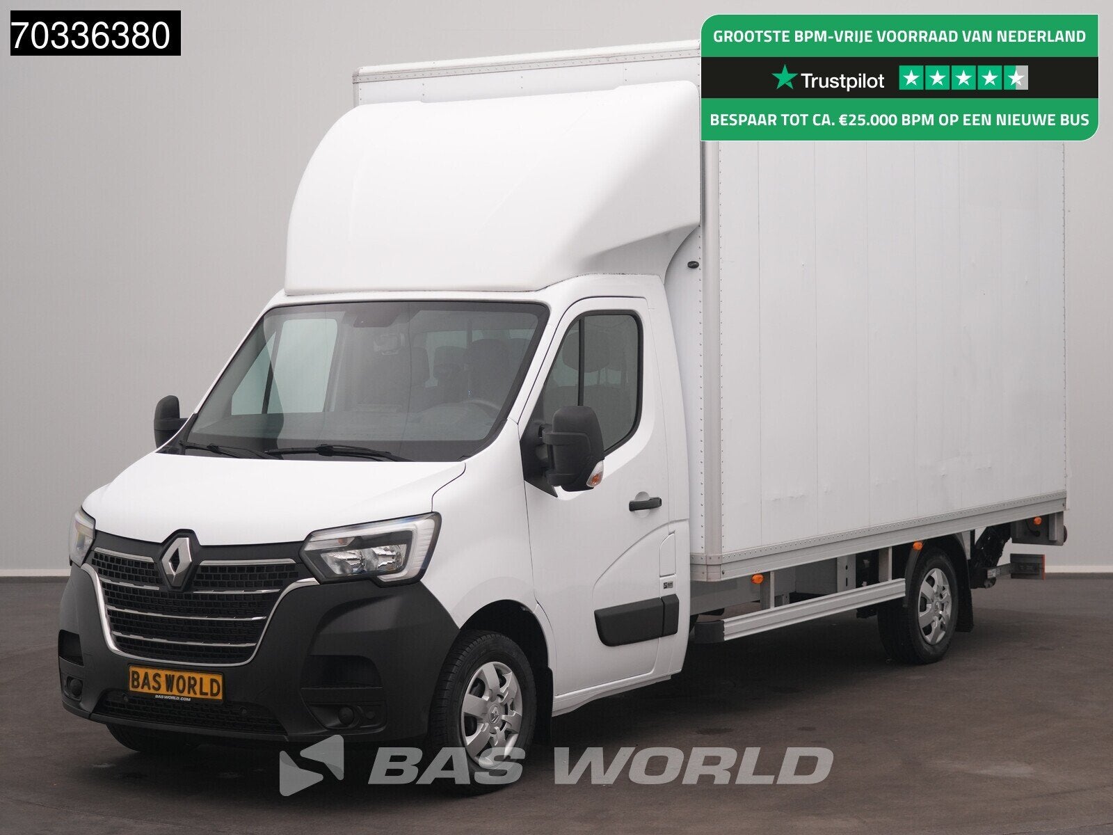 Renault Master 145PK Bakwagen Laadklep D'Hollandia Zijdeur A, Stof, Gebruikt, 4 cilinders, Renault