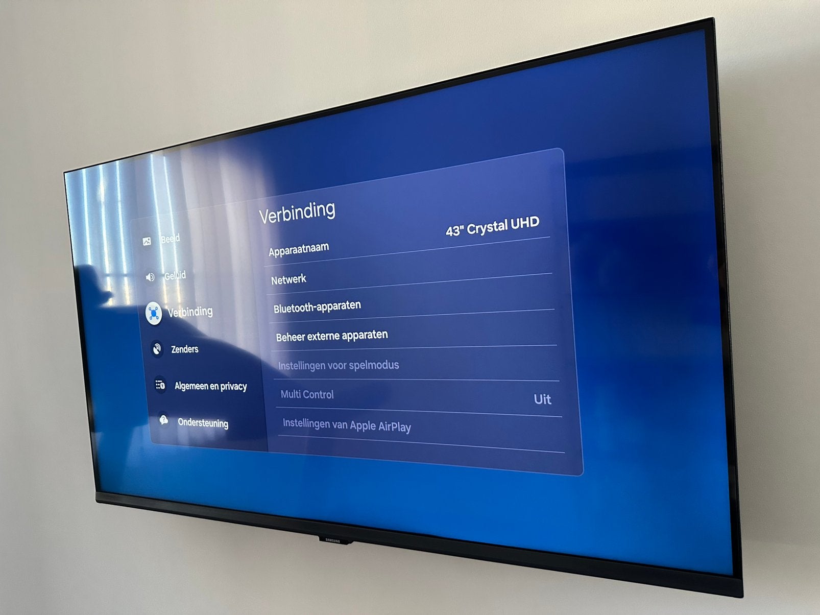 Samsung Tv 43”, LED, Comme neuf, Enlèvement, Smart TV