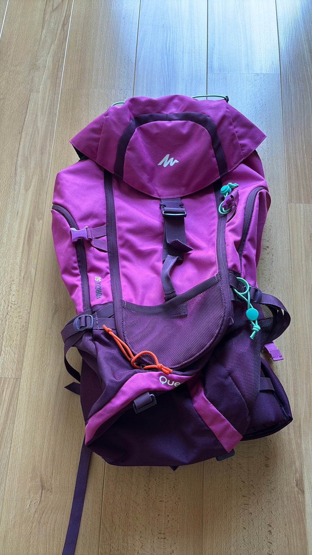 Decathlon rugzak Forclaz 50, Sport en Fitness, Bergsport en Wandelen, Ophalen, Gebruikt, Rugzak