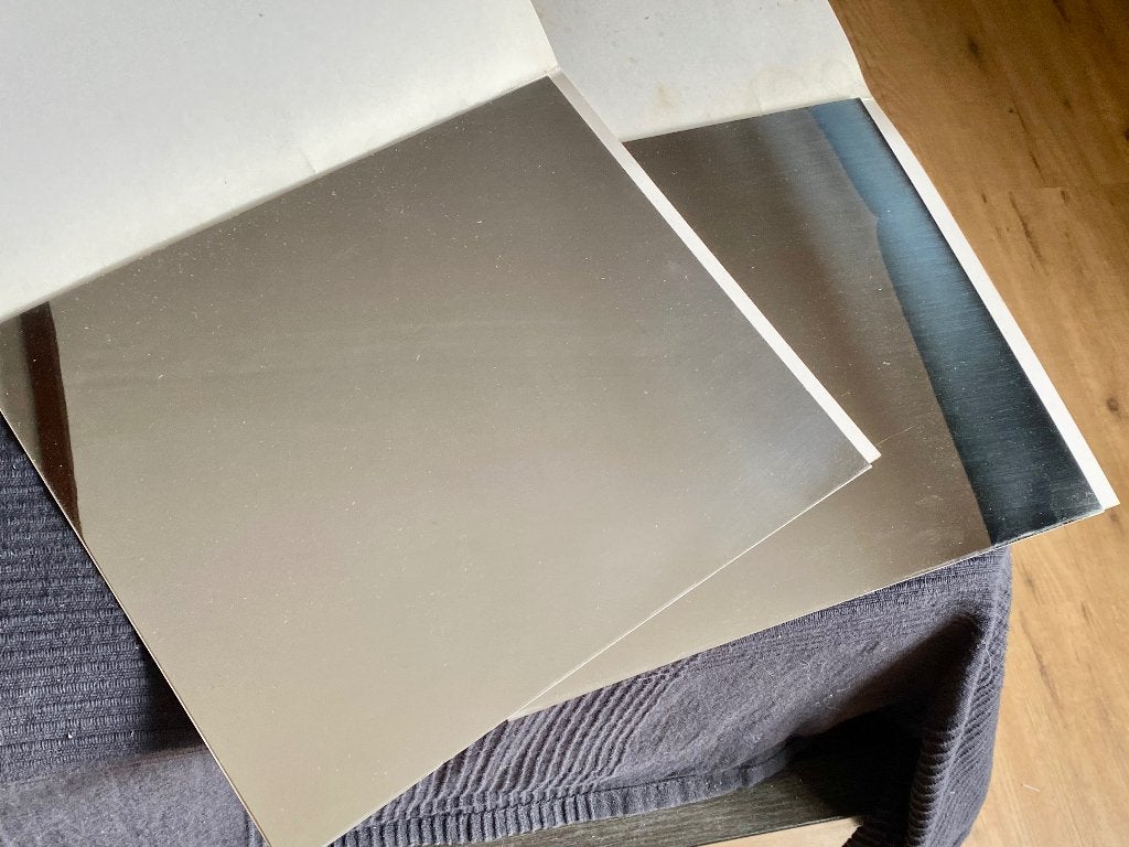 Fotografen: 2 roestvrijstalen platen voor ijsdrogers, Ophalen of Verzenden, Nieuw
