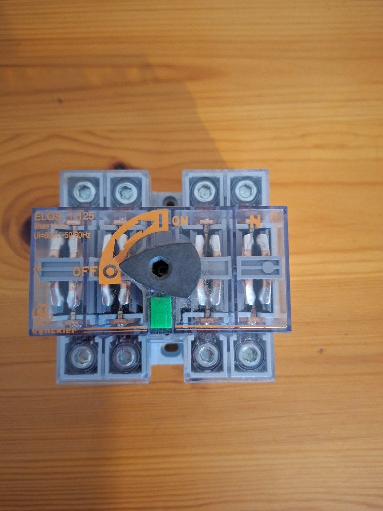 Vynckier / GE ELOS 1-125 Hoofdschakelaar 4P 125A (PLP104), Bricolage & Construction, Électricité & Câbles, Enlèvement, Comme neuf