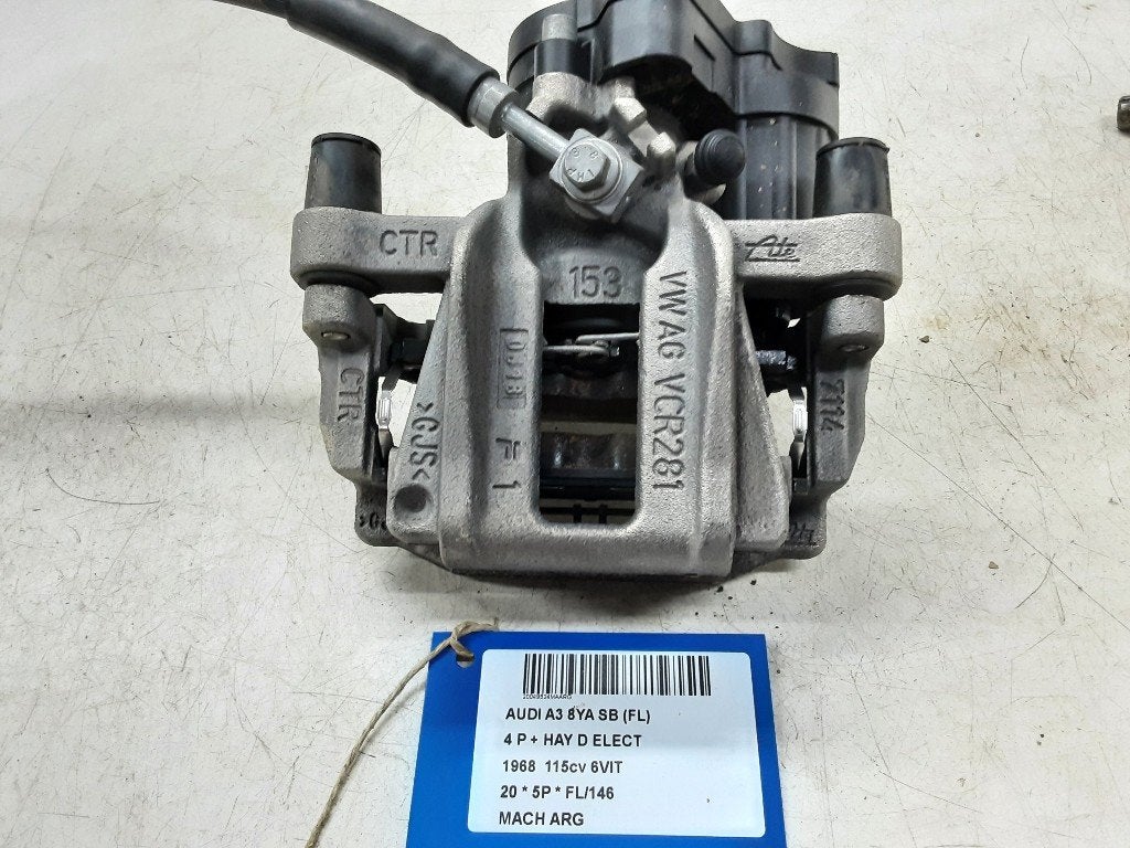 REMKLAUW LINKS ACHTER Audi A3 Sportback (8YA) (5R3615405), Gebruikt, Audi