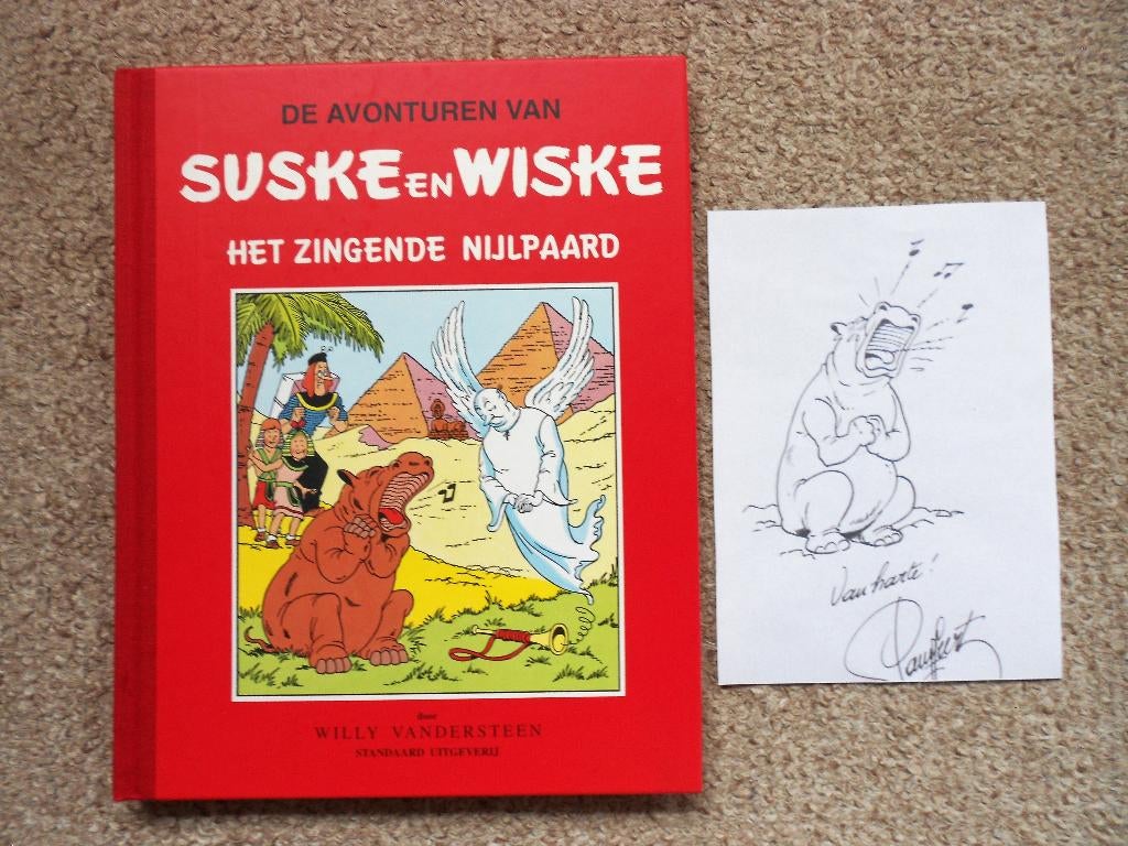 Suske en Wiske 16 -Het Zingende Nijlpaard -hardc +tek Geerts, Boeken, Willy Vandersteen, Eén stripboek, Nieuw, Ophalen of Verzenden