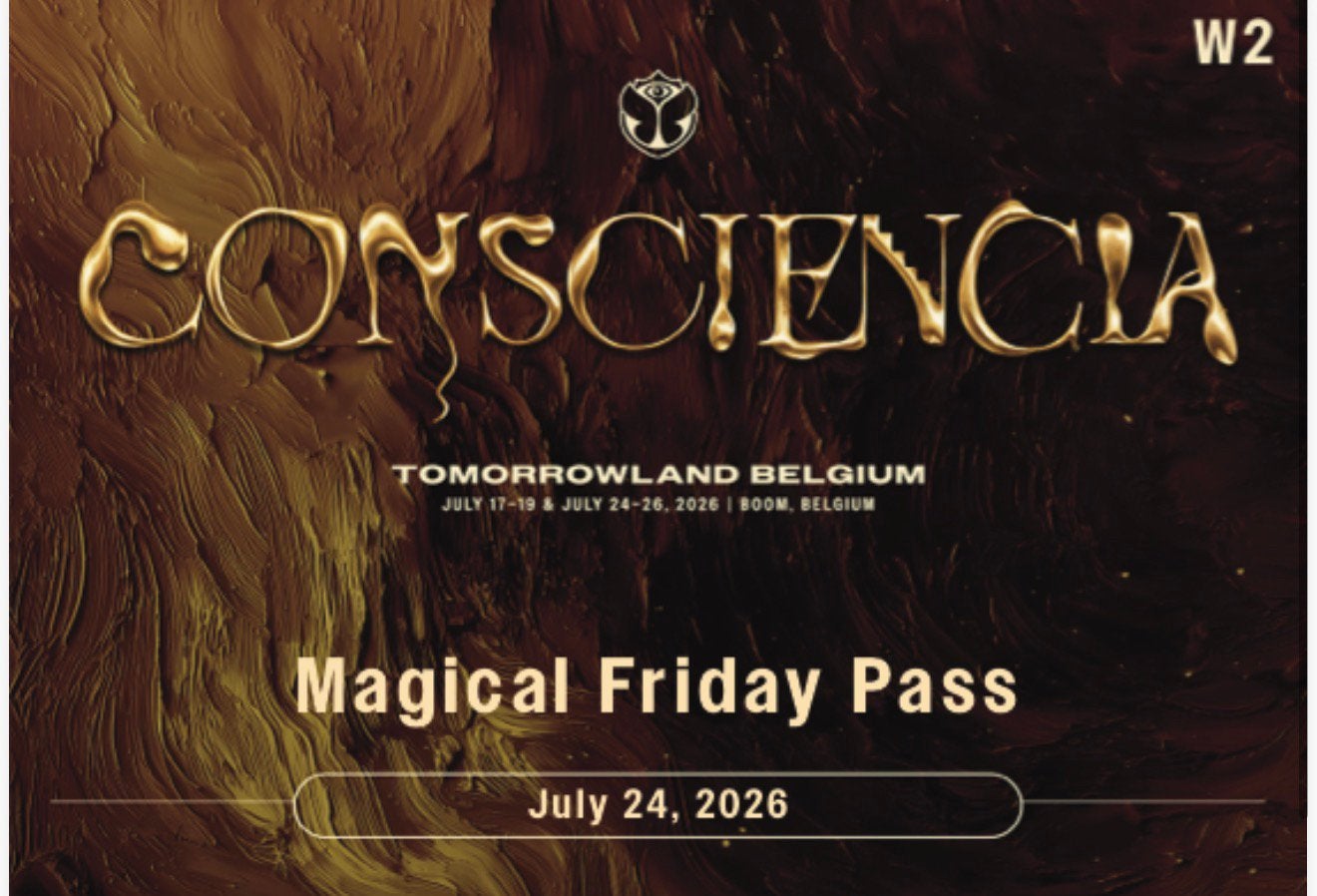 Tomorrowland Belgium 2026 – Magical Friday Pass (Weekend 2), Tickets & Billets