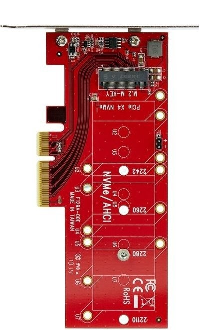 Startech PCI Express x4 naar M.2 PCIe SSD-adapter PEX4M2E1