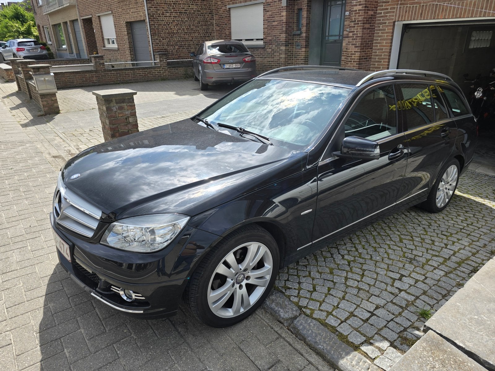 Mercedes c200, Auto's, Achterwielaandrijving, Zwart, 4 cilinders, 1850 kg