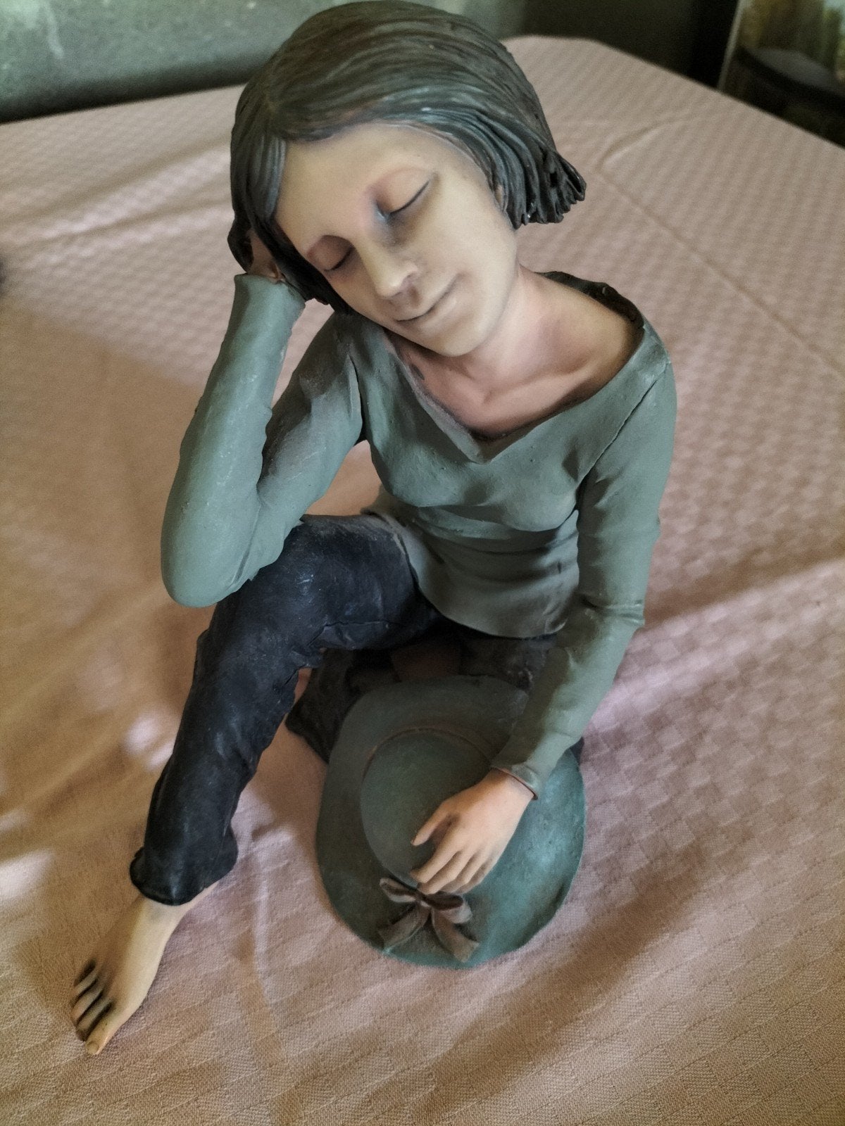 keramiek meisje met hoed, Ophalen of Verzenden