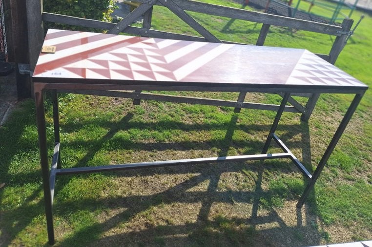 2 verschillende statafels bartafels 180 bij 60 cm, Ophalen, Gebruikt