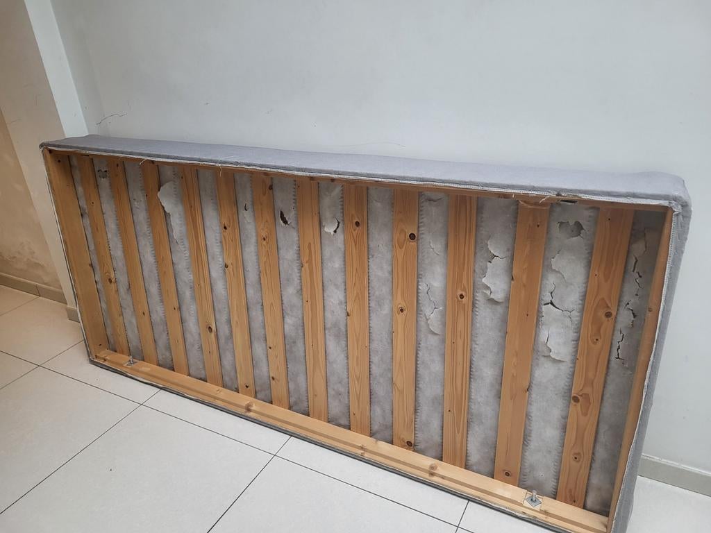 Boxspring 1 persoon zonder poten, Ophalen
