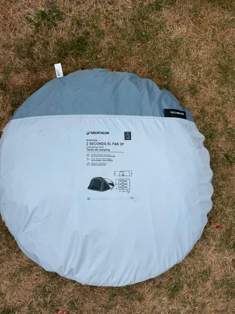 Quechua 2 seconds XL F&B 3P, Ophalen of Verzenden, Zo goed als nieuw, Tot en met 3