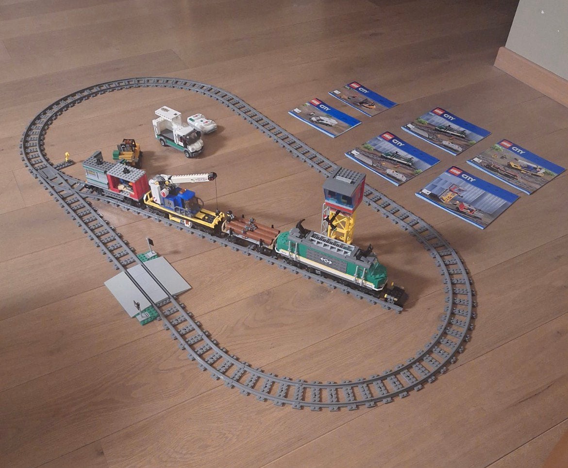 Lego 60198 - Goederentrein, Enlèvement, Comme neuf, Complet, Lego