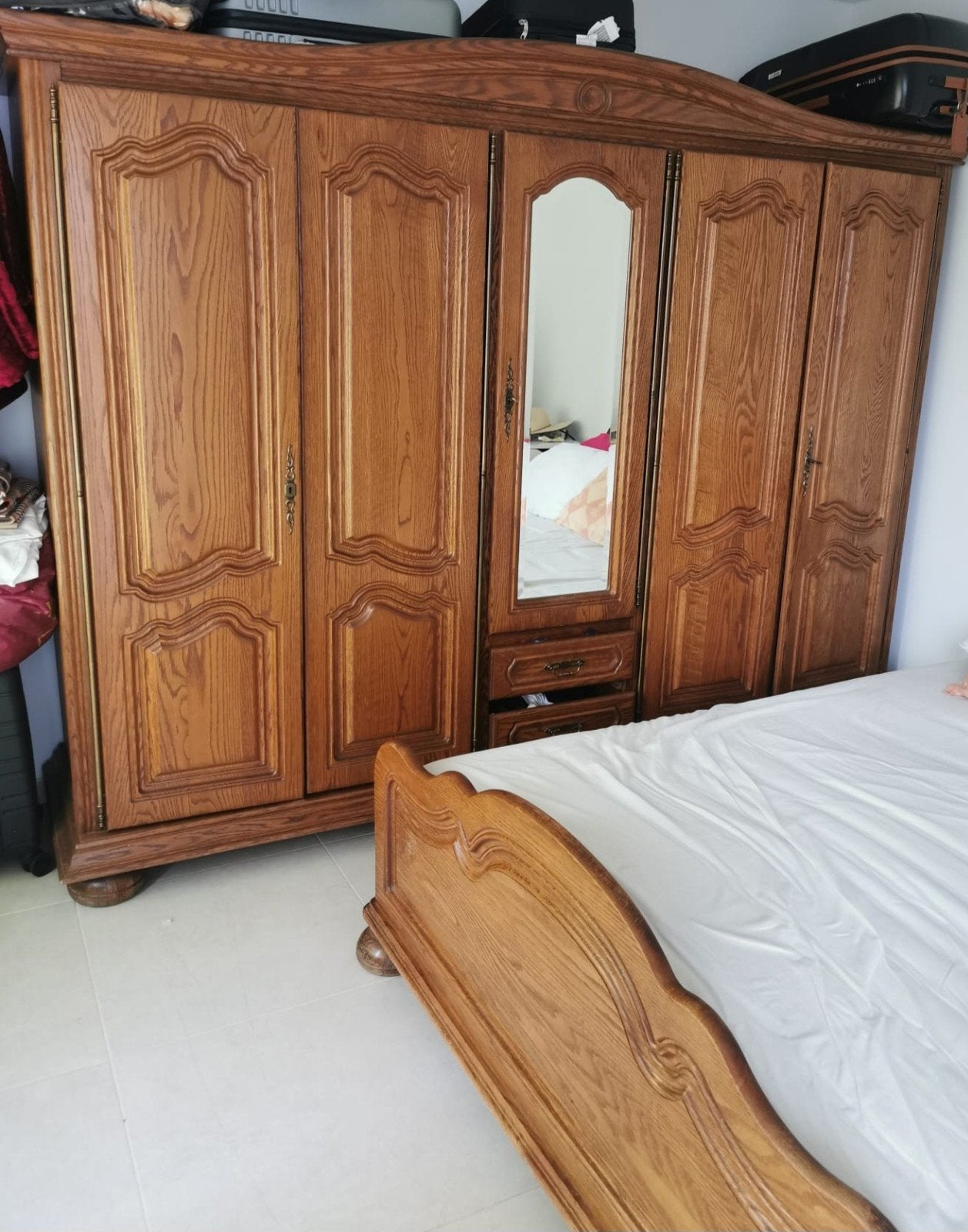 Chambre a coucher en chêne, Maison & Meubles, Chambre à coucher | Chambres à coucher complètes, Enlèvement