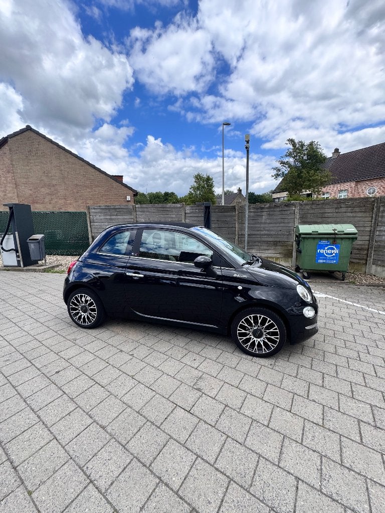Fiat 500c bj 2022, Autos, Fiat, Particulier, 500C, Essence, Euro 6, Cabriolet, 2 portes, Boîte manuelle, Noir, Noir, Enlèvement