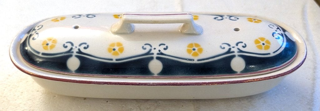 Ancien récipient à peignes/brosses à dents en porcelaine, Antiquités & Art, Enlèvement ou Envoi