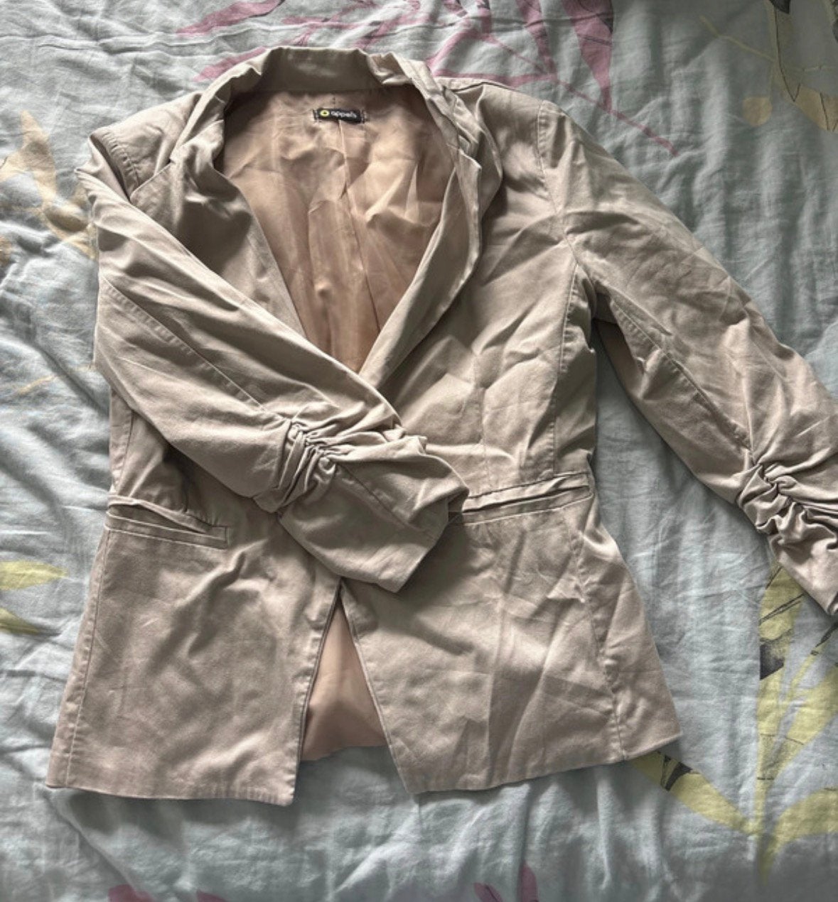 Beige blazer, Kleding | Dames, Jassen | Zomer, Ophalen of Verzenden, Gedragen, Maat 36 (S), Beige