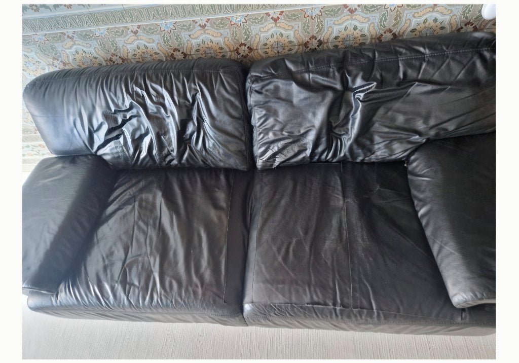 Divan cuir, Enlèvement, Utilisé, Trois personnes, Cuir