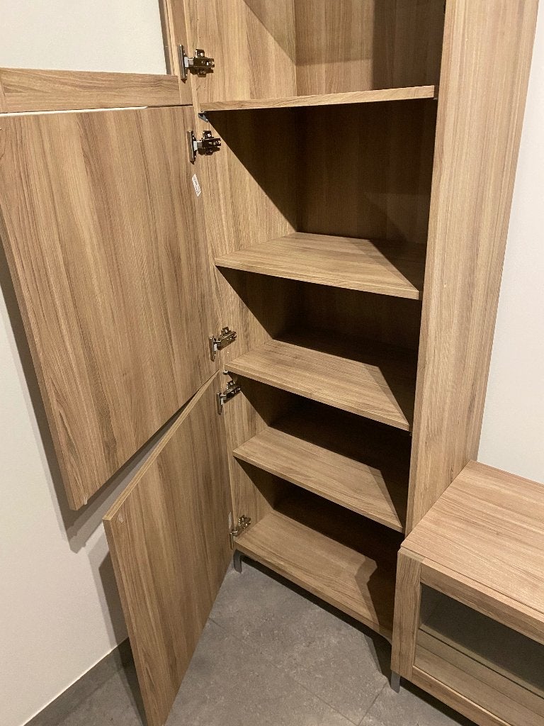 IKEA BESTÅ – Etagère de salon – Effet chêne blanchi, 25 à 50 cm, Synthétique, Utilisé, 50 à 100 cm