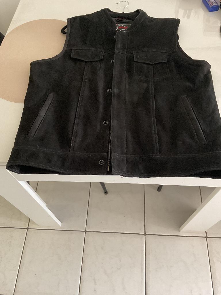 Motor vest, leder, Enlèvement, Neuf, sans ticket, Manteau | cuir