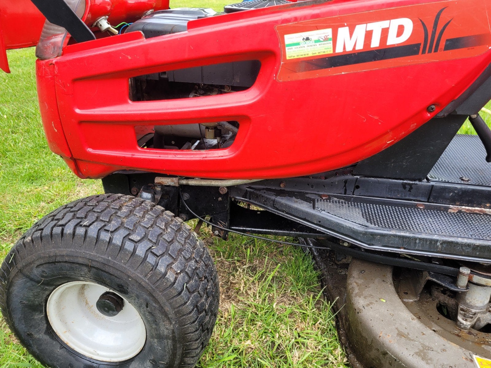 Tracteur tondeuse MTD Hydro 14.5, Utilisé, MTD, Fonction de mulching