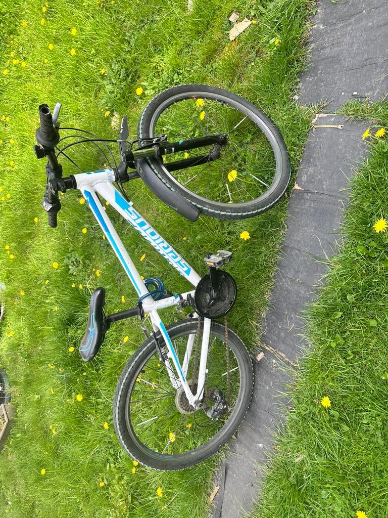 Magnifique vélo pour enfant 9-11 ans bleu -blanc. BMX, Vélos & Vélomoteurs, Enlèvement, Comme neuf