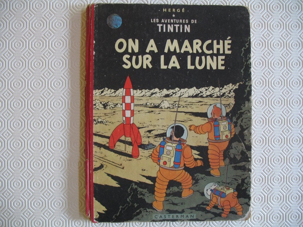 Kuifje , Tintin, Hergé 1ste d, 1954, On a marché sur la lune, Une BD, Enlèvement ou Envoi