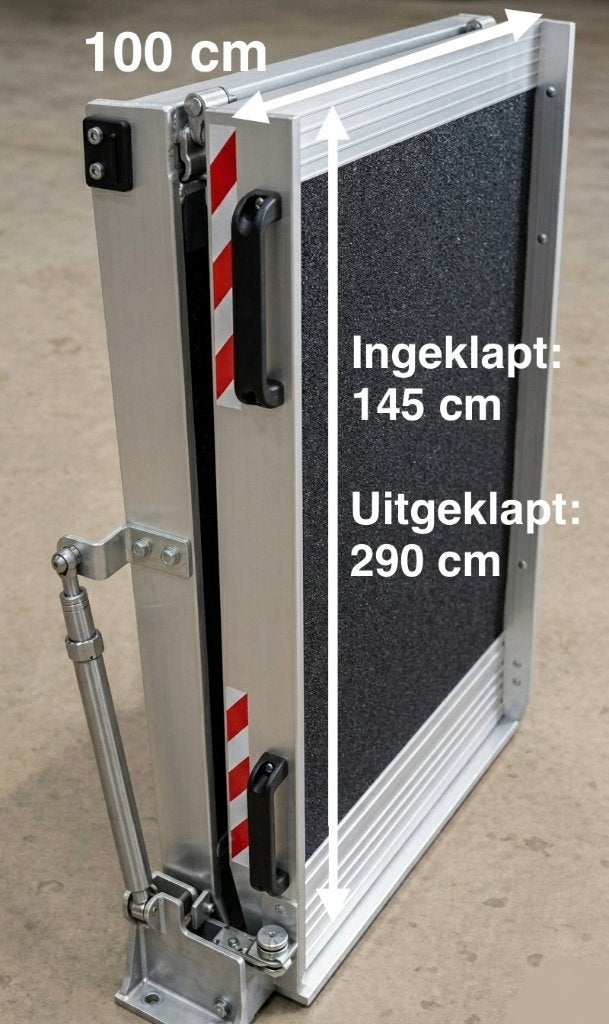 Oprijplaat Altec 290x100 Rampe Scootmobiel Rolstoel, Ophalen