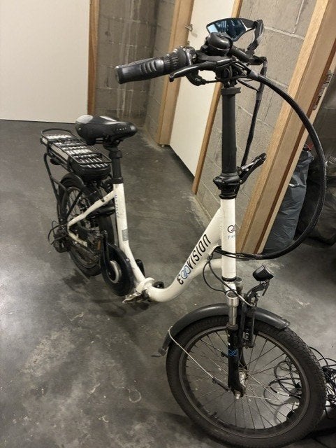 Elektrische dames plooifiets, Fietsen en Brommers, Ophalen, Gebruikt, 30 tot 50 km per accu, Overige merken