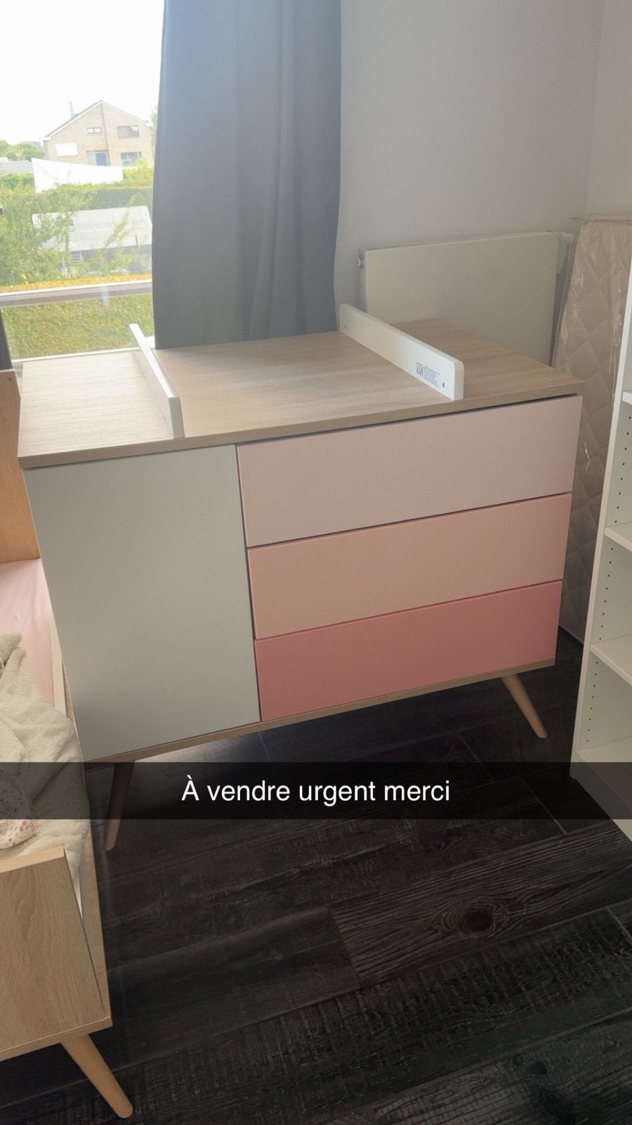 Commode rose Sauthon, Maison & Meubles, Enlèvement, Comme neuf