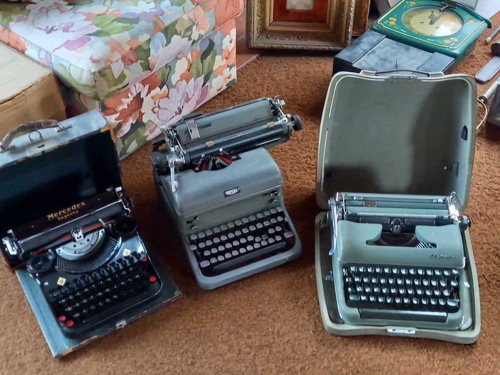3 typmachine, doe een goed bod, Ophalen