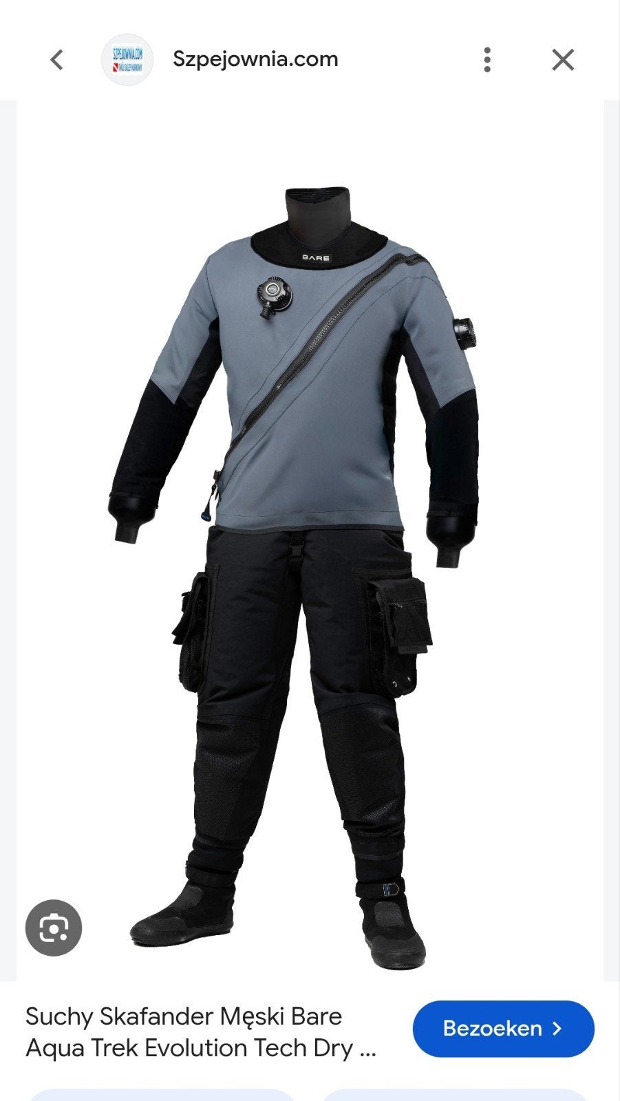 Bare Aqua Trek Evo Tech Dry Gre XLage, Watersport en Boten, Ophalen of Verzenden