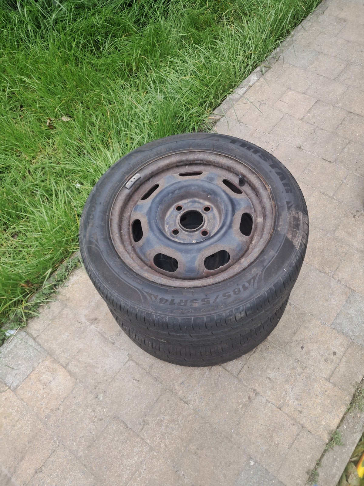 2 wielen 175 /80R14, Ophalen