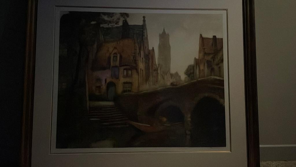 Schilderij, Verzamelen, Ophalen, Nieuw, Gebouw, Prent