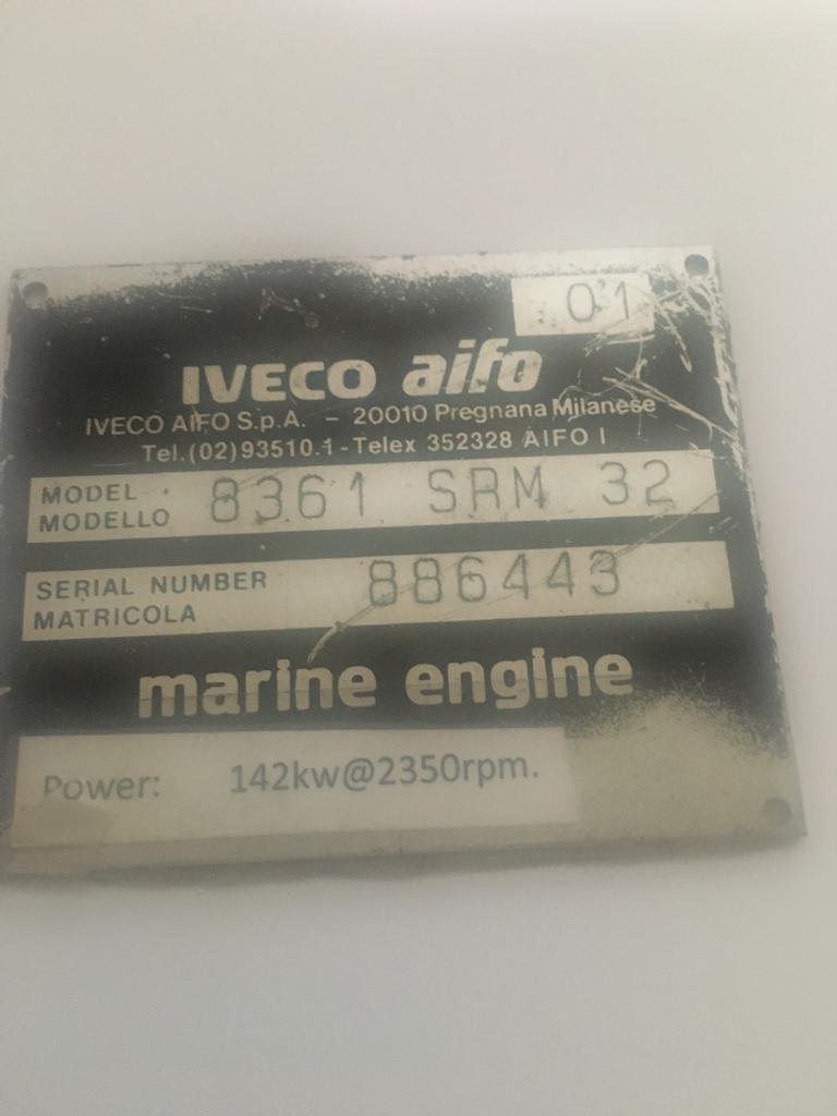 Scheepsmotor iveco, Watersport en Boten, Ophalen, Zo goed als nieuw