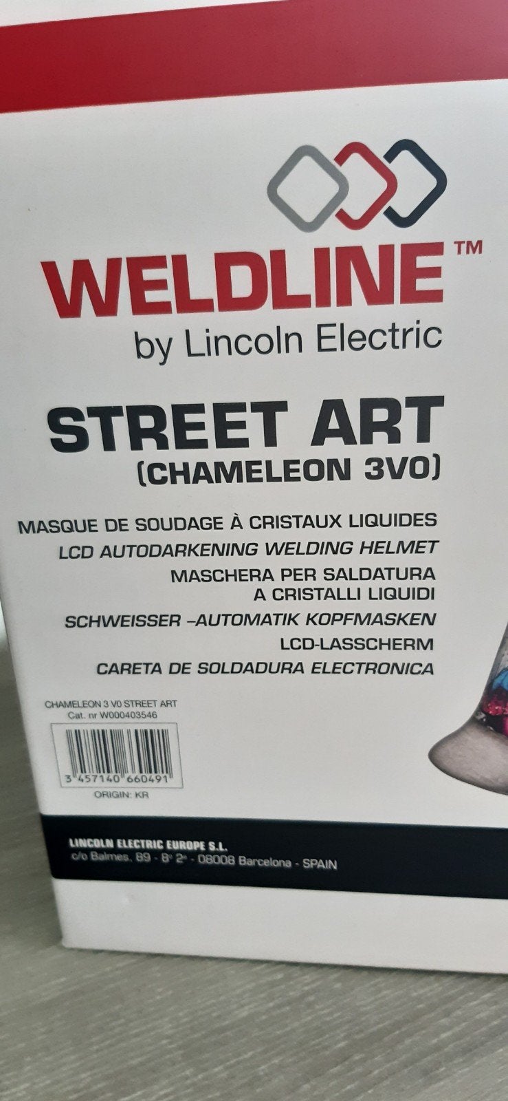lashelm Weldline LCD lasscherm, Ophalen, Zo goed als nieuw