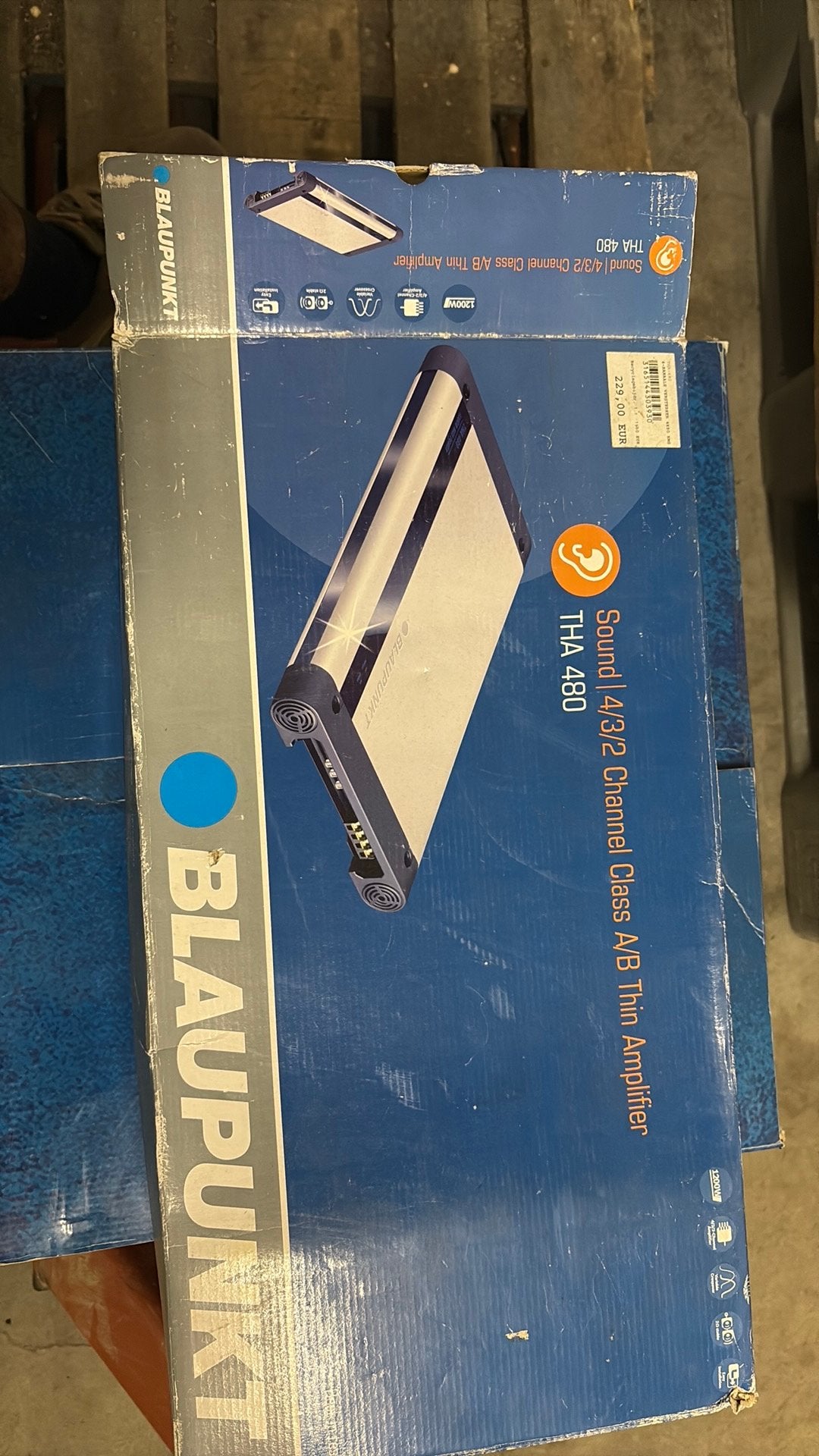 Blaupunkt versterker + woofer, Enlèvement, Utilisé