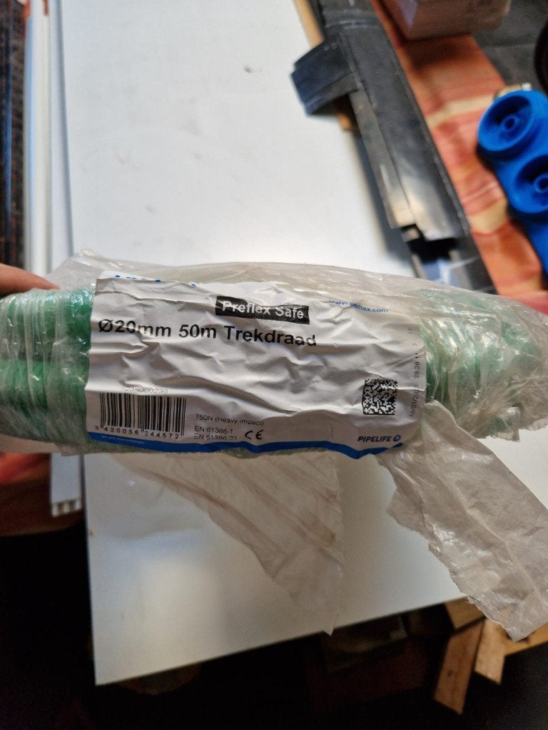 Preflex ø20mm halogeenvrije flexibele buis met trekdraad, Doe-het-zelf en Bouw, Elektriciteit en Kabels, Ophalen, Nieuw, Overige merken