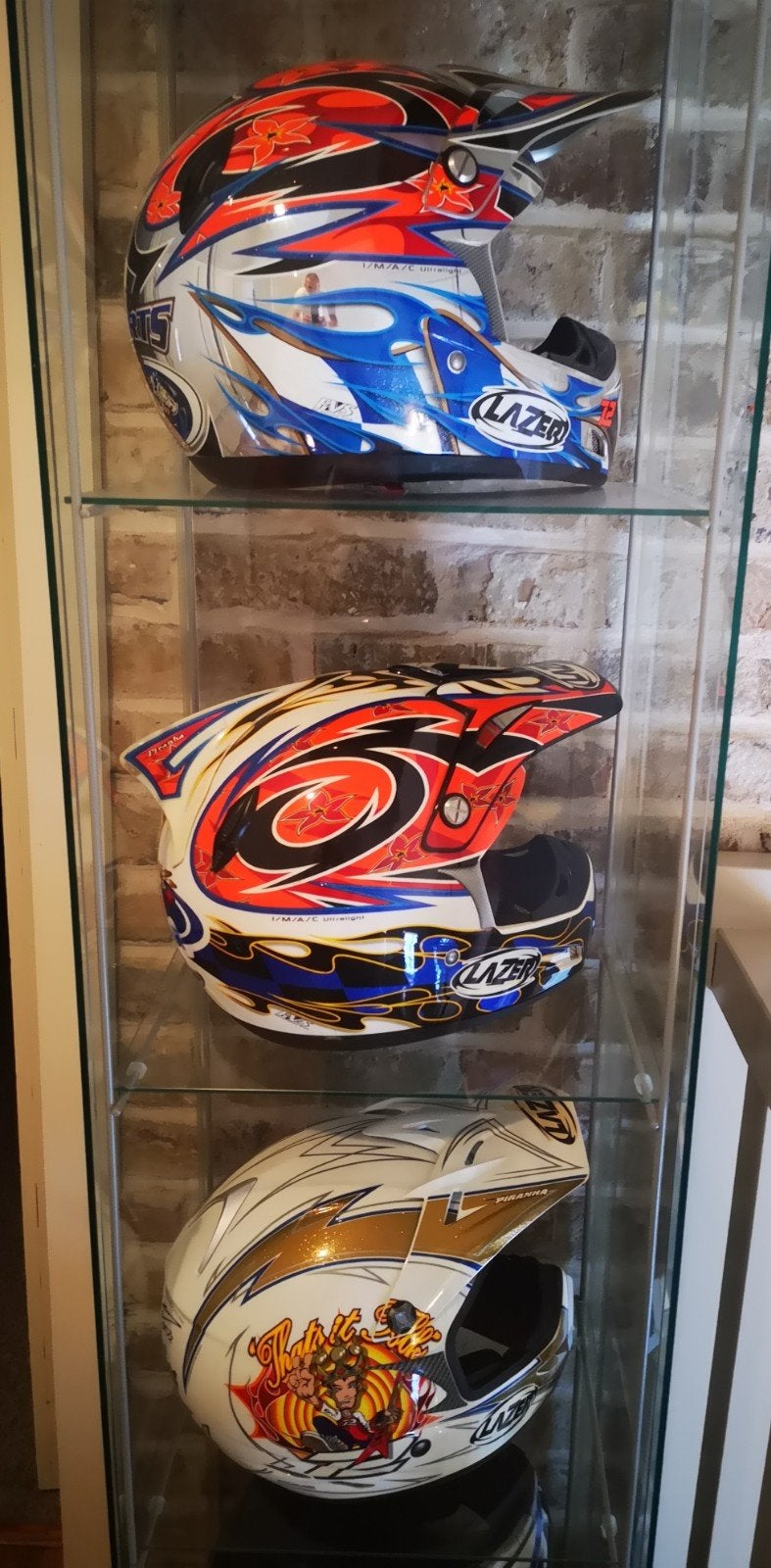 Lot Stefan Everts mx crosshelmen, Motoren, Ophalen, Lazer, Offroadhelm, Dames
