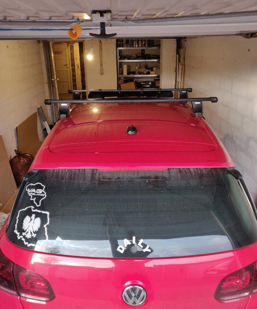 Barre de toit THULE Golf 6, Auto diversen, Dakdragers, Ophalen, Gebruikt