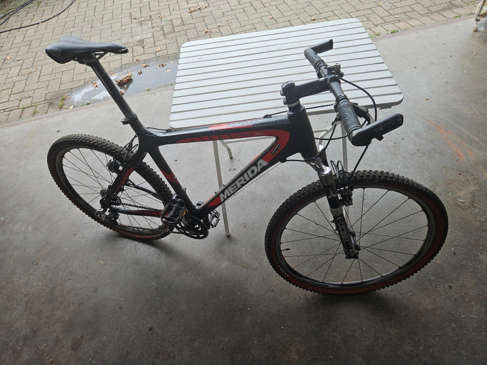 merida carbon mountainbike 26 inch, Gebruikt, 26 inch, Velgrem, Meer dan 20 versnellingen