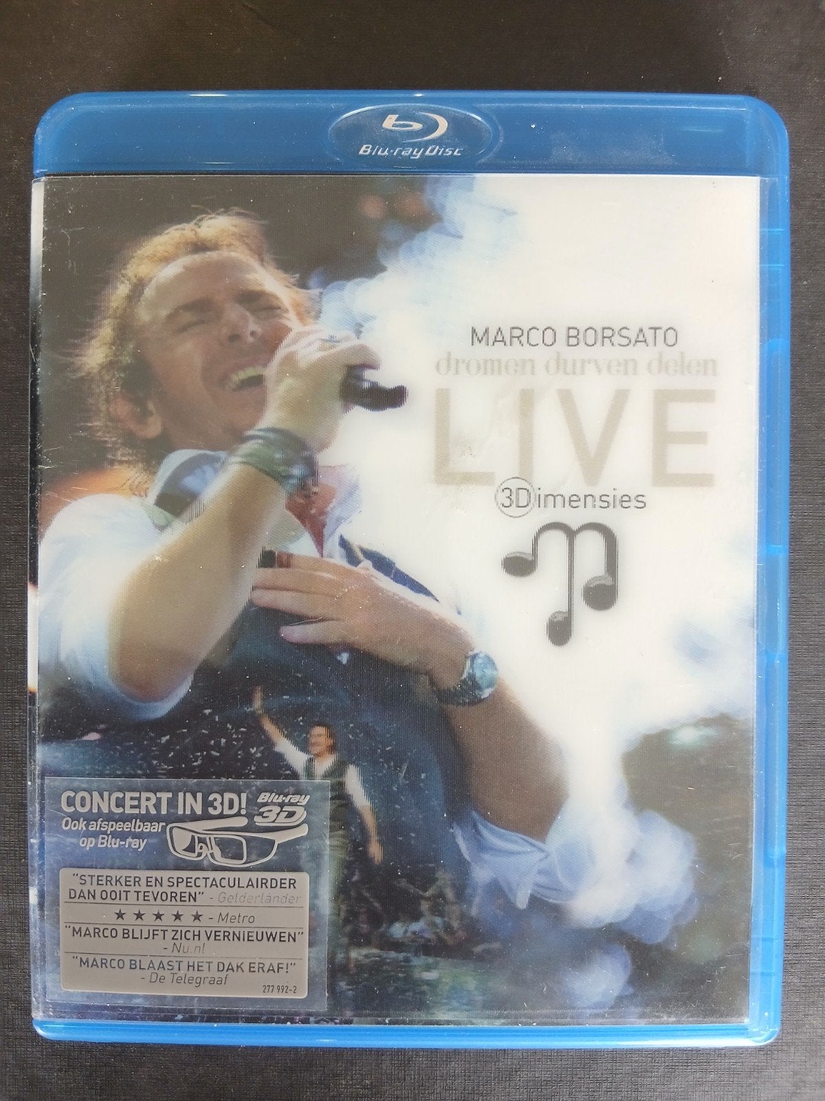 Marco Borsato : Dromen durven delen Live (2011), Cd's en Dvd's, Blu-ray, Ophalen of Verzenden, Zo goed als nieuw, Muziek en Concerten