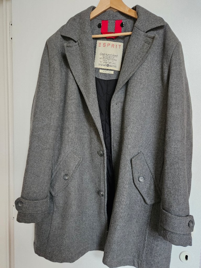 heren winterjas Esprit XL, Kleding | Heren, Ophalen, Overige maten, Esprit, Grijs