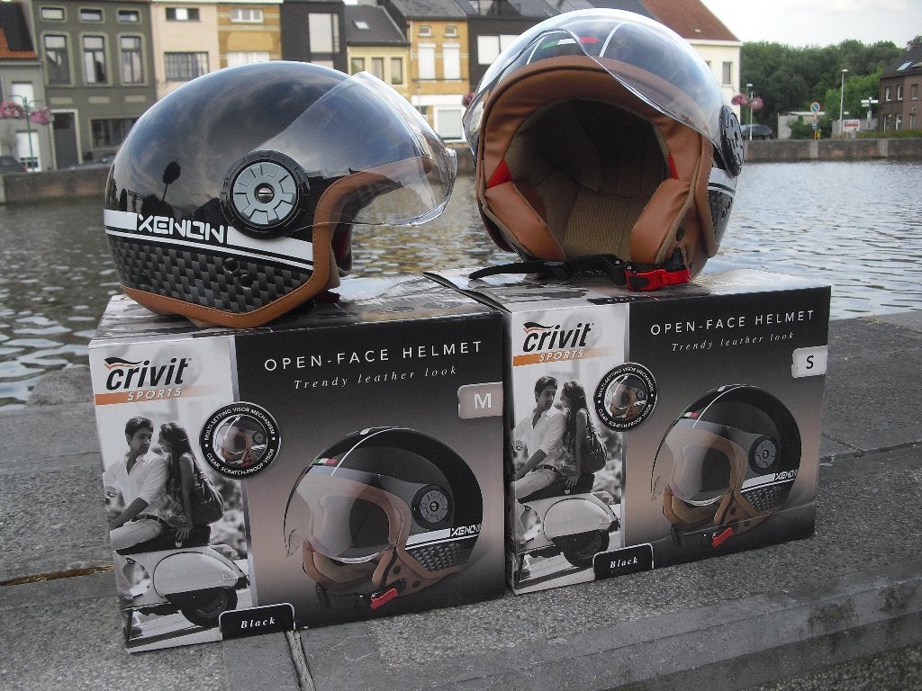 Moto / scooter helm, Motoren, M, Dames, Jethelm, Ophalen of Verzenden