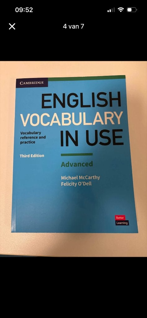 English vocabulary in use, Boeken, Ophalen, Nieuw, Overige niveaus, Engels