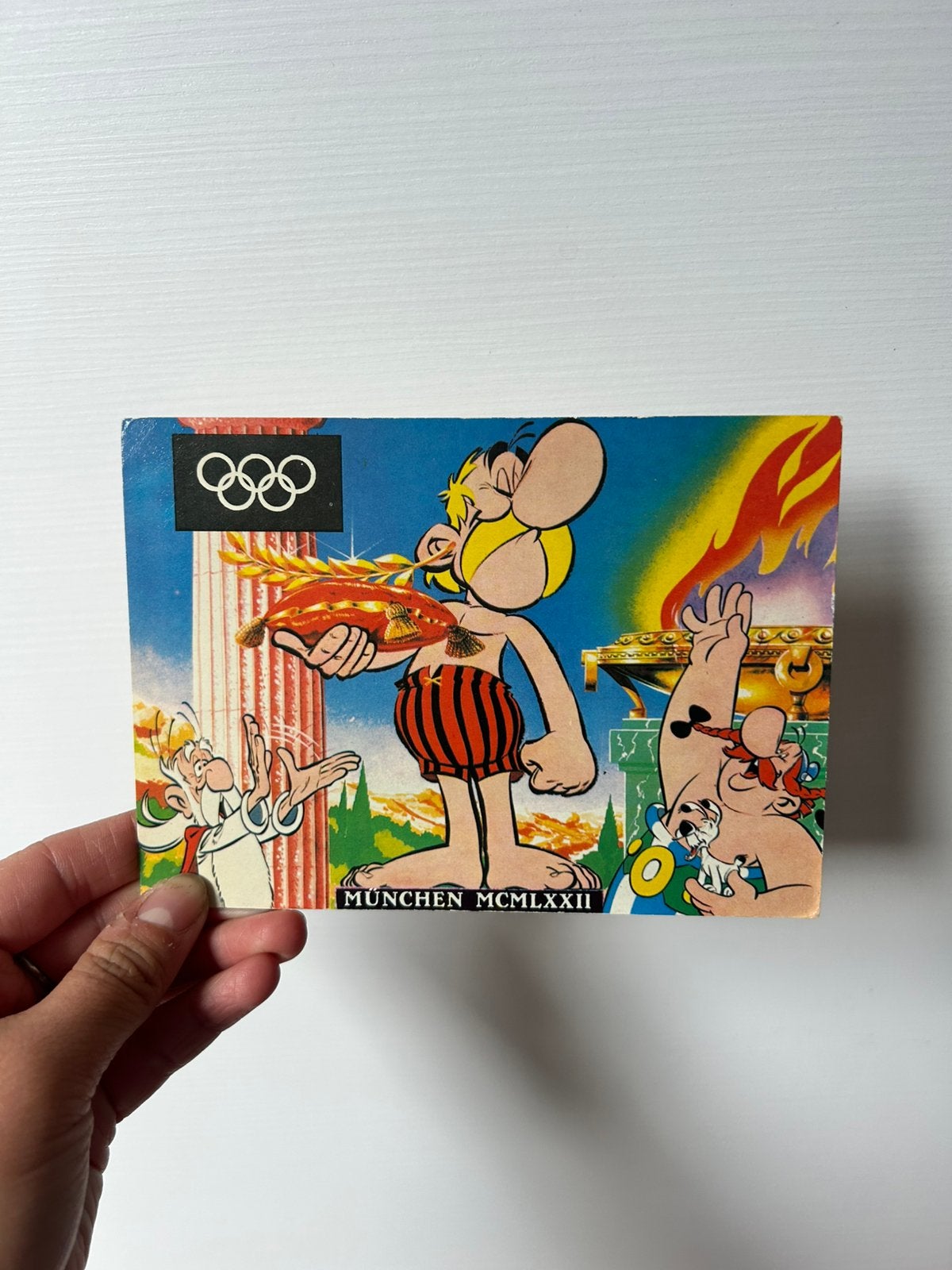 Asterix & Obelix postkaart München 1972 – vintage, Ophalen of Verzenden