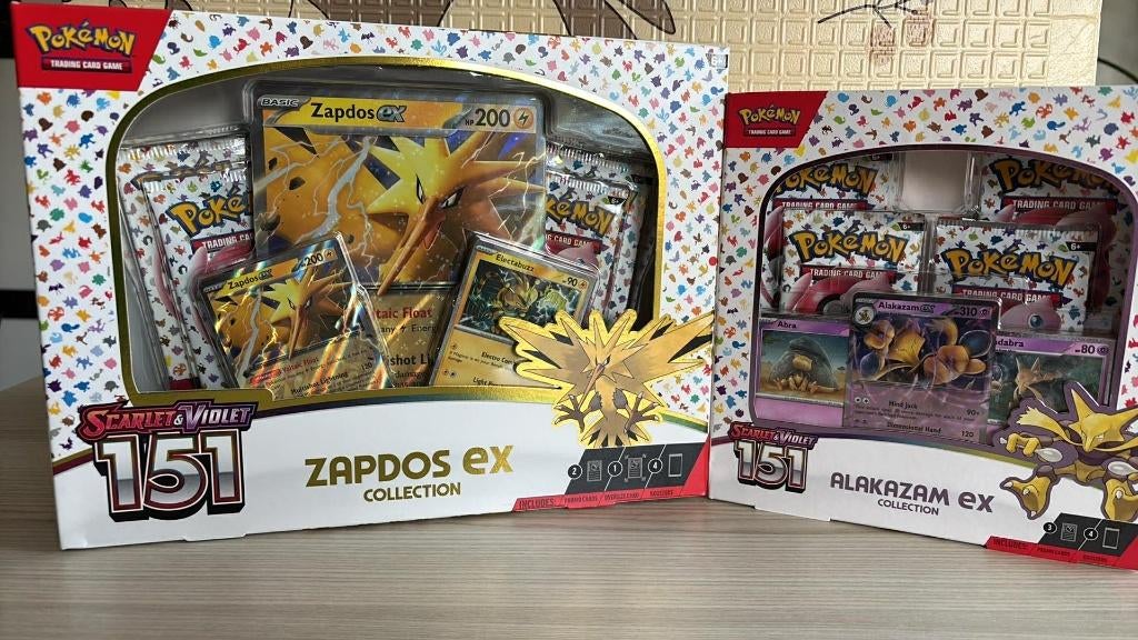 151 Zapdos ex Collection & 151 Alakazam ex Collection, Ophalen of Verzenden, Nieuw