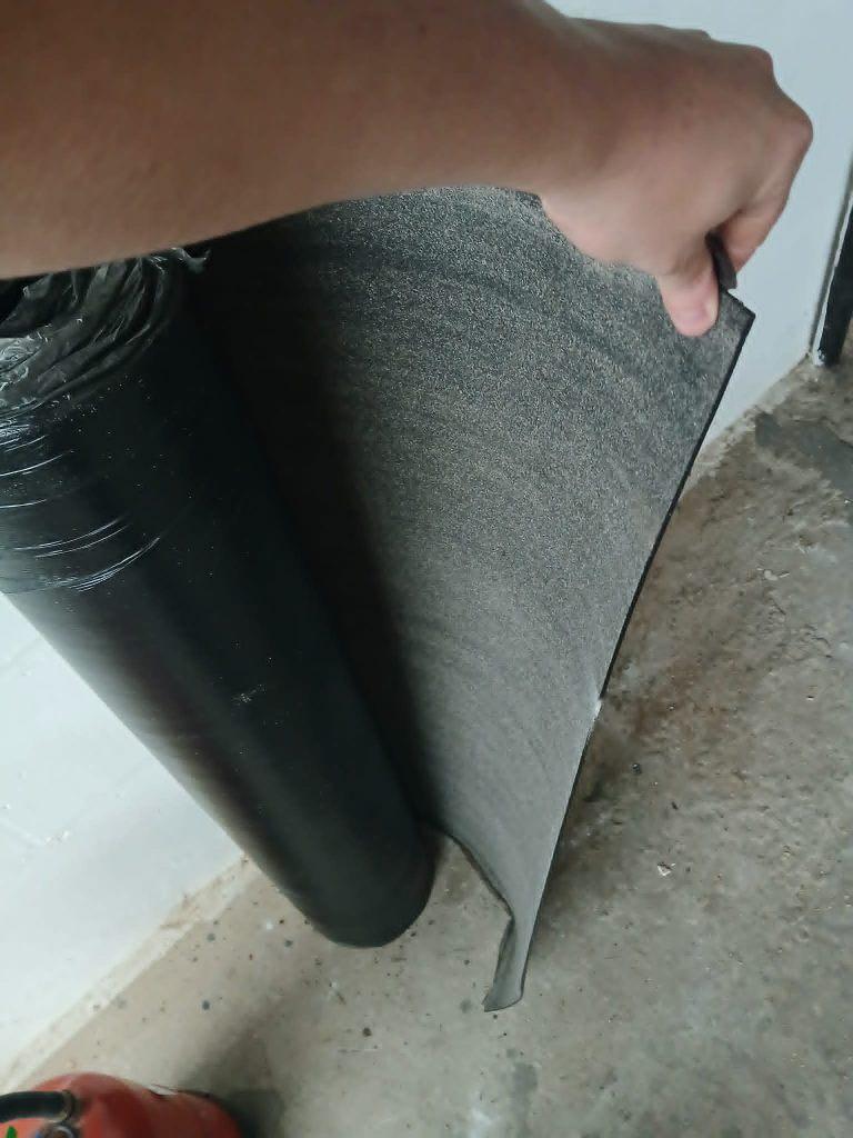 Rol roofing / EPDM dakfolie 100cm breed, Ophalen, Kunststof, Zwart, Nieuw