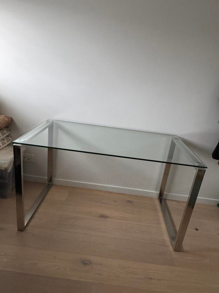 Bureau en verre, Enlèvement, Comme neuf