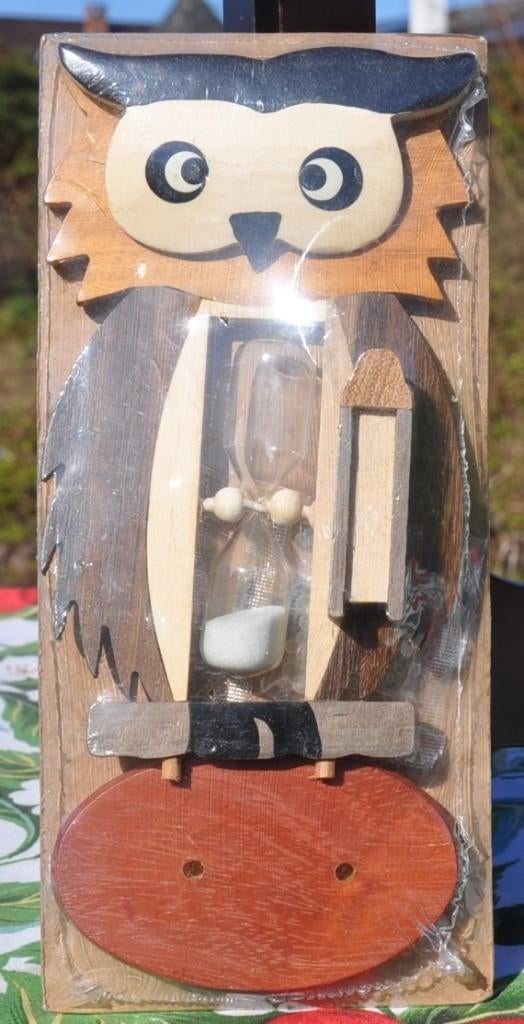sablier hibou a poser en bois neuf emballé, Ophalen of Verzenden, Nieuw