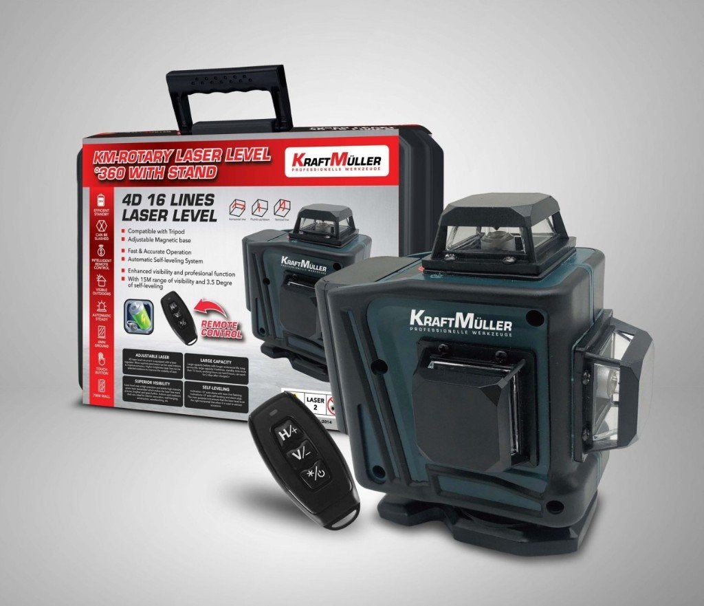 Niveau laser 4D 36016 lignes avec support KRAFTMULLER, Enlèvement, Neuf
