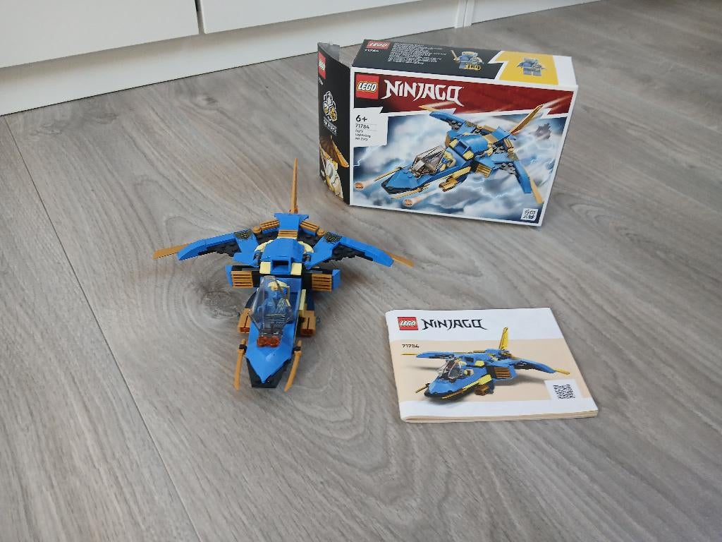 LEGO NINJAGO Jay’s Bliksemstraaljager EVO Bouwset - 71784, Compleet, Lego, Ophalen of Verzenden, Zo goed als nieuw